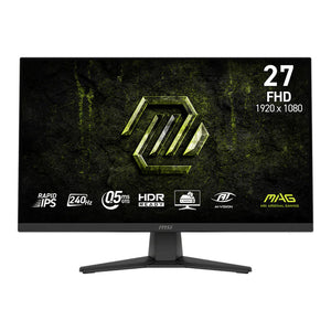 Msi mag 272f x24 27 gaming monitor (zwart, 1x displayport, 2x hdmi, 240 hz)