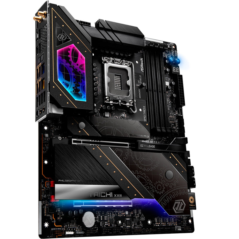 Afbeelding laden in galerijviewer, Asrock z890 taichi socket 1851 moederbord (zwart, raid, 5gb-lan, 2.5gb-lan, wi-fi 7, bt, sound, atx)
