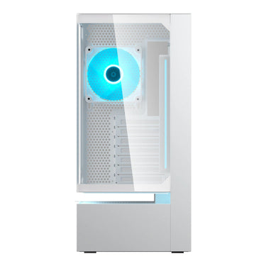 Cougar cfv235 midi tower behuizing (wit | 2x usb-a | 1x usb-c | rgb | tempered glass)