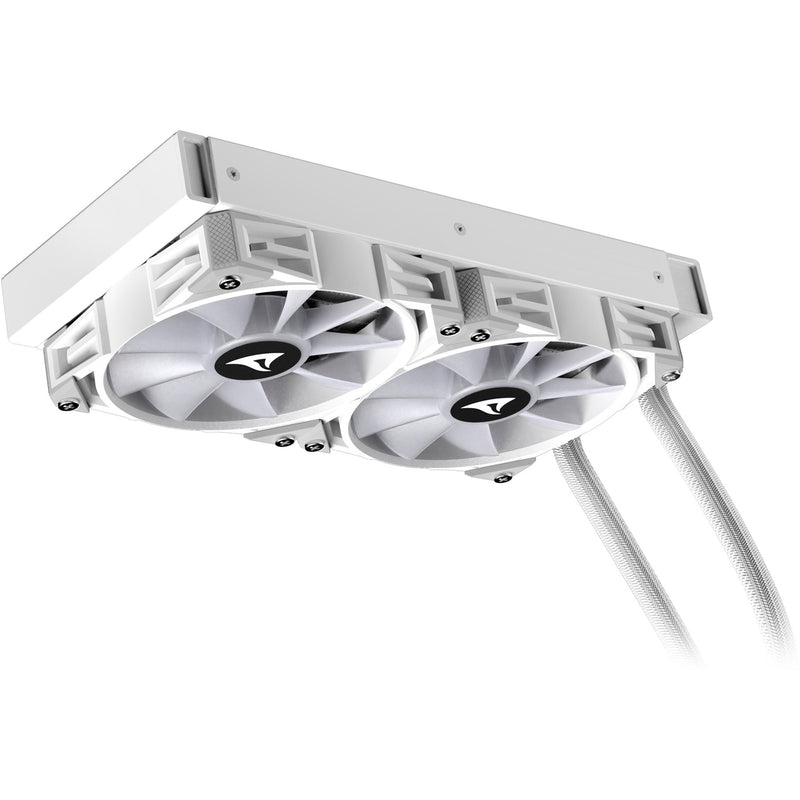 Afbeelding laden in galerijviewer, Sharkoon s80 rgb white waterkoeling (wit, 4-pins pwm fan-connector)
