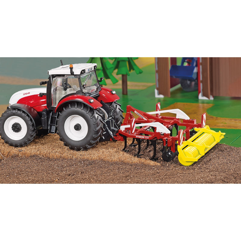 Afbeelding laden in galerijviewer, Siku farmer - pöttinger-cultivator synkro modelvoertuig (schaal 1:32)
