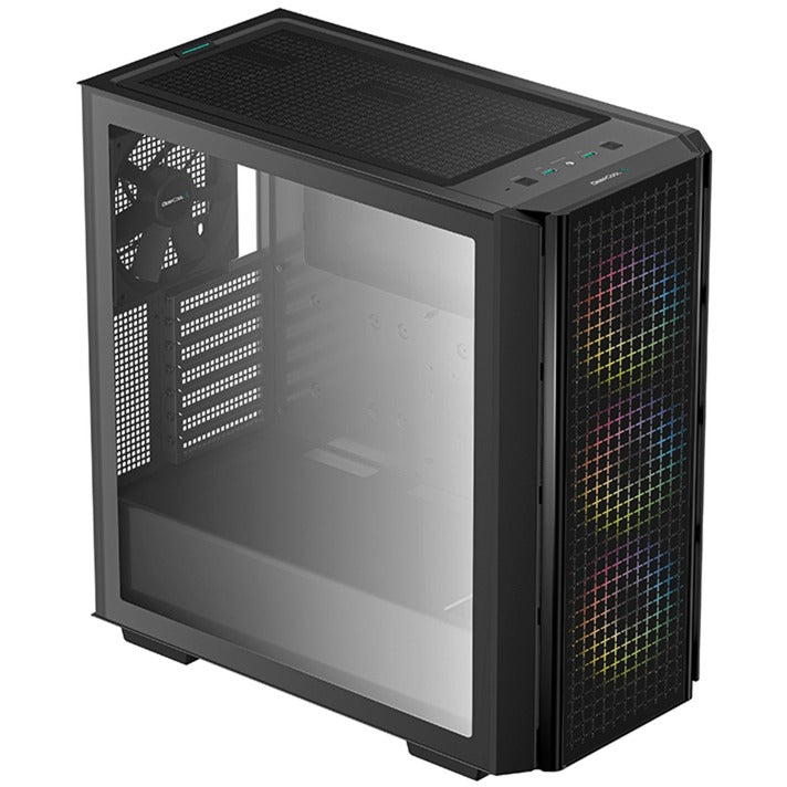 Afbeelding laden in galerijviewer, Deepcool cg540 midi tower behuizing (zwart | 2x usb-a | window)
