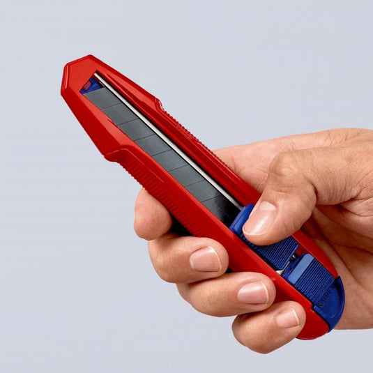 Knipex cutix universele mes stanleymes (rood blauw, incl. 2 mesbladen)