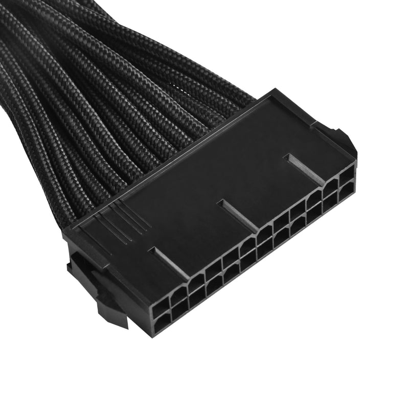 Afbeelding laden in galerijviewer, Silverstone 24-pin atx verlengkabel (zwart, 30 centimeter, pp07-mbb)
