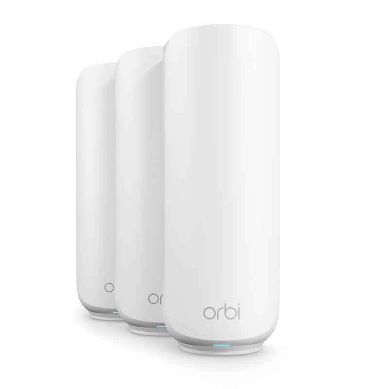 Afbeelding laden in galerijviewer, Netgear orbi 370 wifi mesh systeem, dual-band wifi 7-mesh systeem, 3 stuks mesh router (wit, 1x orbi wifi 7-router (rbe371), 2x orbi wifi 7-satellieten (rbe370))
