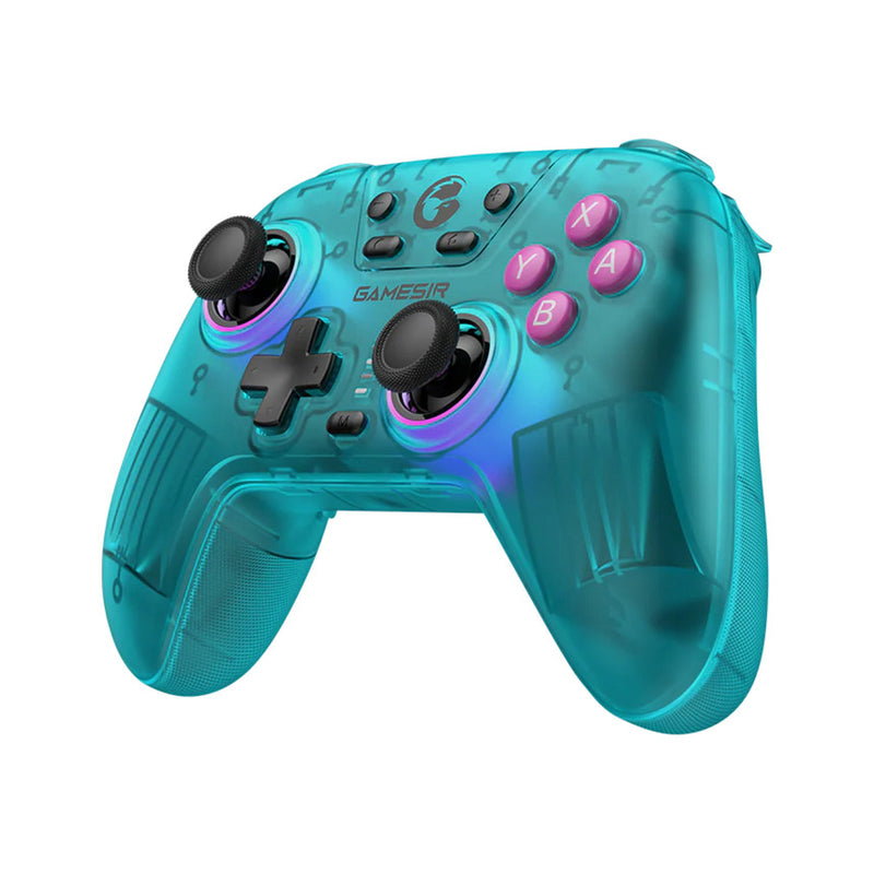 Afbeelding laden in galerijviewer, Gamesir nova hd rumble ns controller (blauwgroen, pc, steam, android, ios, switch, bluetooth 2.4 ghz usb)
