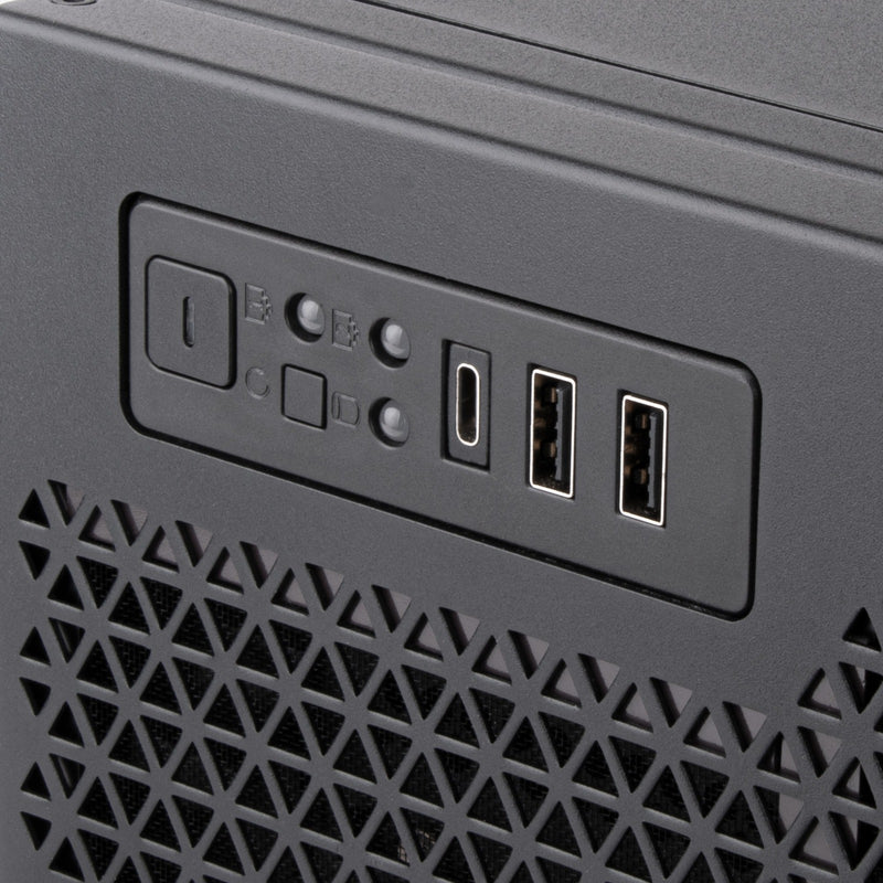 Afbeelding laden in galerijviewer, Silverstone rm52 server behuizing (zwart | 2x usb-a | 1x usb-c)

