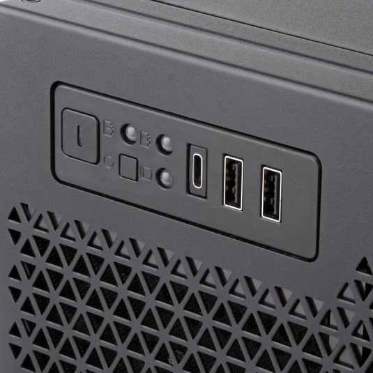 Silverstone rm52 server behuizing (zwart | 2x usb-a | 1x usb-c)