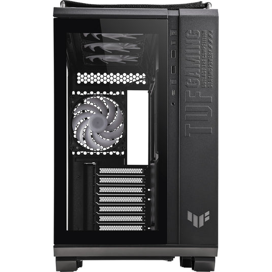 Asus tuf gaming gt502 plus midi tower behuizing (zwart | 2x usb-a | 1x usb-c | tempered glass)