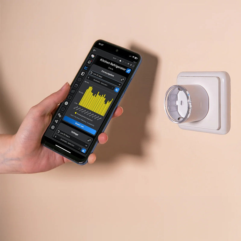 Afbeelding laden in galerijviewer, Shelly plug s gen3 slimme wifi, 4 stuks stekker (zwart, matter, wifi, bluetooth)
