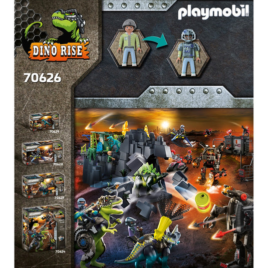 Playmobil dino rise - saichania: verdediging van de vechtersbazen constructiespeelgoed (70626)