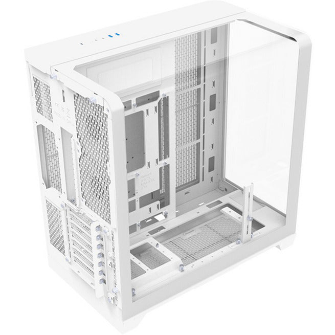 Afbeelding laden in galerijviewer, Thermaltake view 390 tg snow midi tower behuizing (wit | 2x usb-a | 1x usb-c | tempered glass)
