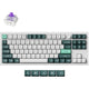Keychron q3 he qmk-p1 rgb mechanisch toetsenbord (wit, us lay-out (qwerty), gateron double-rail magnetic nebula, 80% (tkl), rgb leds, osa double-shot pbt, hot swap, knob, 2.4ghz | bluetooth 5.1 | usb-c)