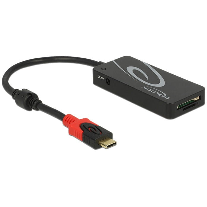 Afbeelding laden in galerijviewer, Delock externe usb 3.1 gen 1 hub usb type-c > 3x usb type-a + 2 slot sd kaartlezer usb-hub (zwart)
