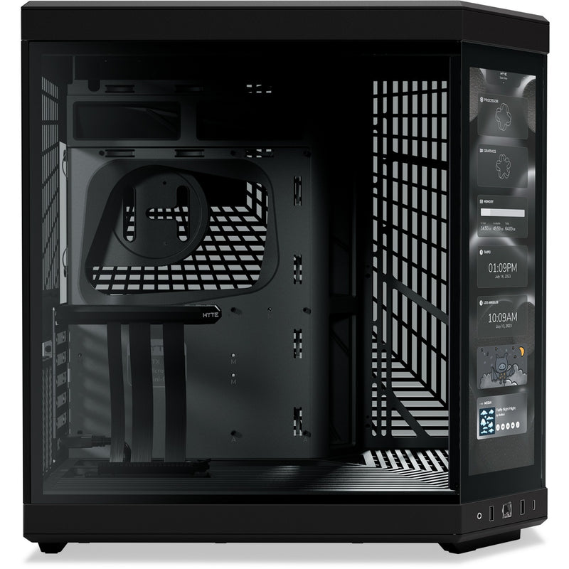 Afbeelding laden in galerijviewer, Hyte y70 touch infinite midi tower behuizing (zwart | 2x usb-a | 1x usb-c | tempered glass)

