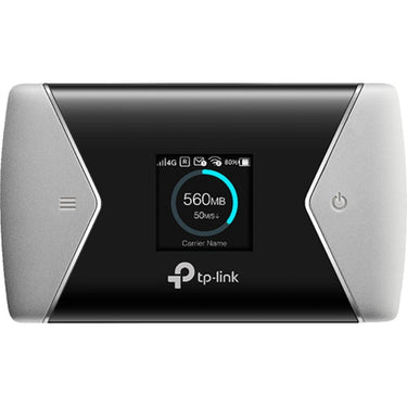 Tp-link 600mbps lte-advanced mobile wi-fi m7650 wlan lte router (zwart zilver, micro-sim | mifi | met accu)