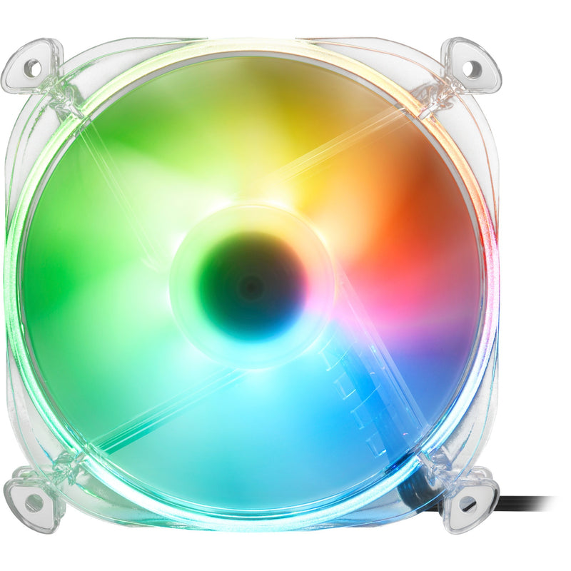 Afbeelding laden in galerijviewer, Sharkoon shark disc pwm rgb case fan (transparant, 120 x 120 x 25 mm)

