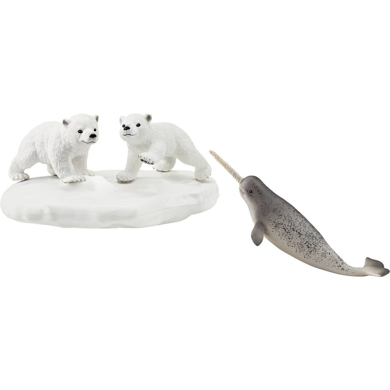 Afbeelding laden in galerijviewer, Schleich wild life - ijsberen glijfeestje speelfiguur
