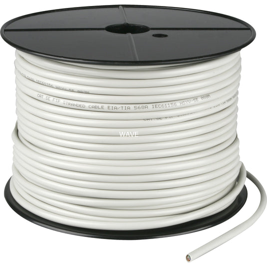 Goobay cat.5e netwerkkabel (grijs, 100 meter, f utp, rj-45, kabelrol, flexibel)