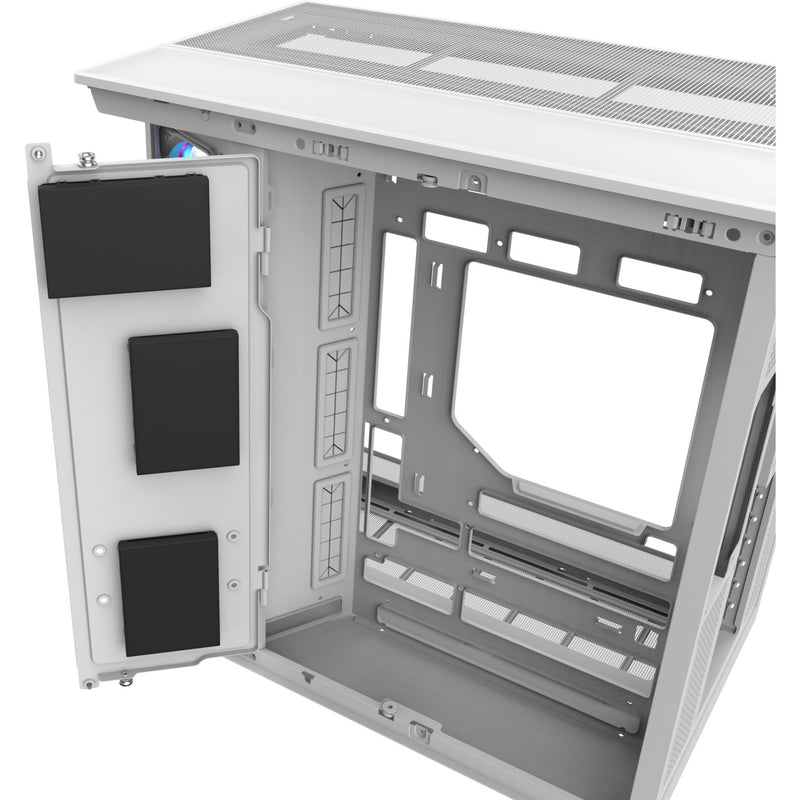 Afbeelding laden in galerijviewer, Thermaltake view 380 xl ws argb midi tower behuizing (wit houtkleur | 2x usb-a | 1x usb-c | rgb | tempered glass)
