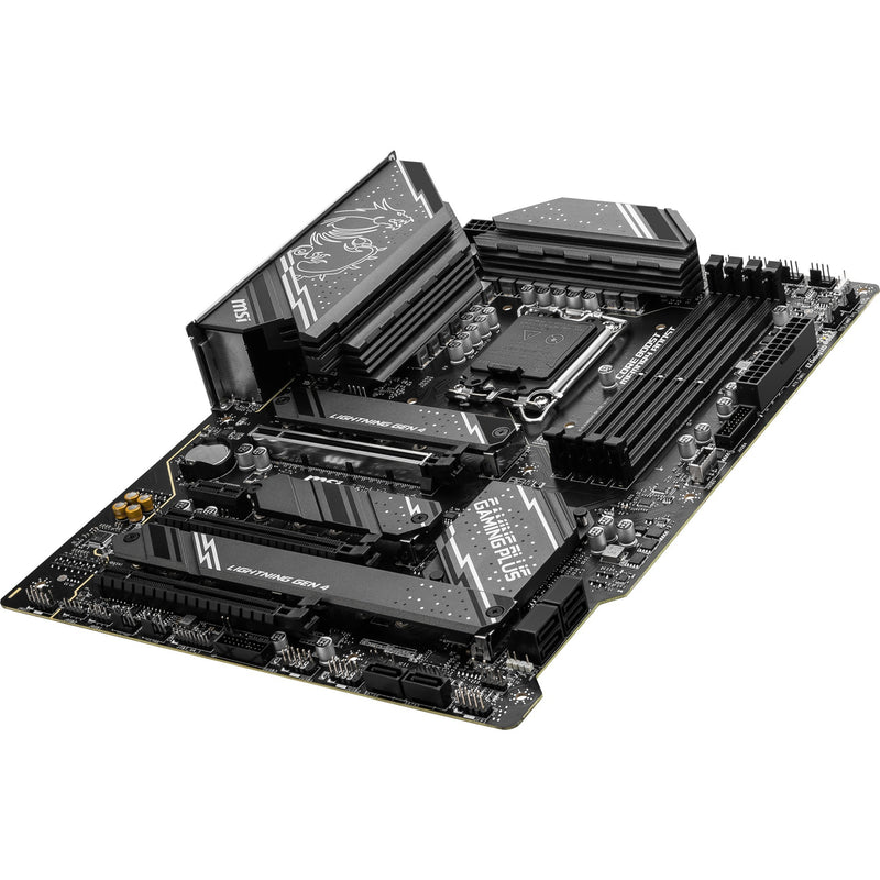 Afbeelding laden in galerijviewer, Msi z790 gaming plus wifi socket 1700 moederbord (grijs zwart, raid, 2.5 gb-lan, wi-fi 6e, bt, sound, atx)

