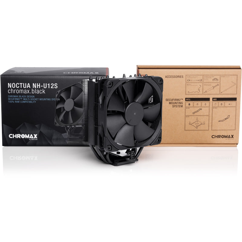 Afbeelding laden in galerijviewer, Noctua nh-u12s chromax.black cpu-koeler (zwart)
