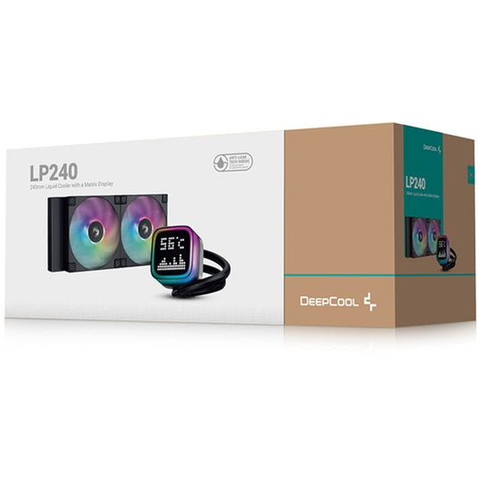 Deepcool lp240 waterkoeling (zwart, 4-pins pwm fan-connector)