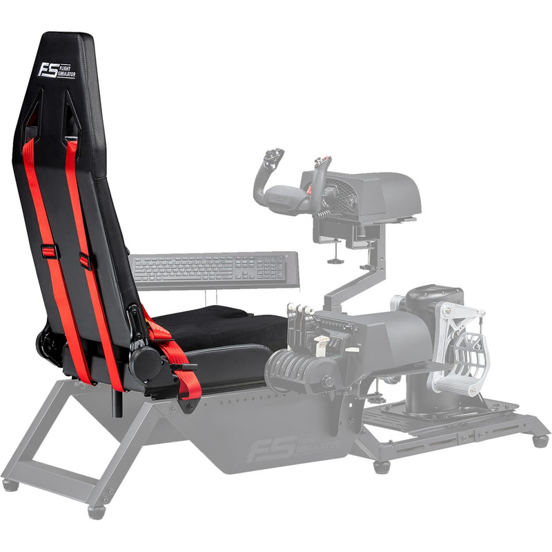Afbeelding laden in galerijviewer, Next level racing flight simulator seat only racing simulator (zwart rood)
