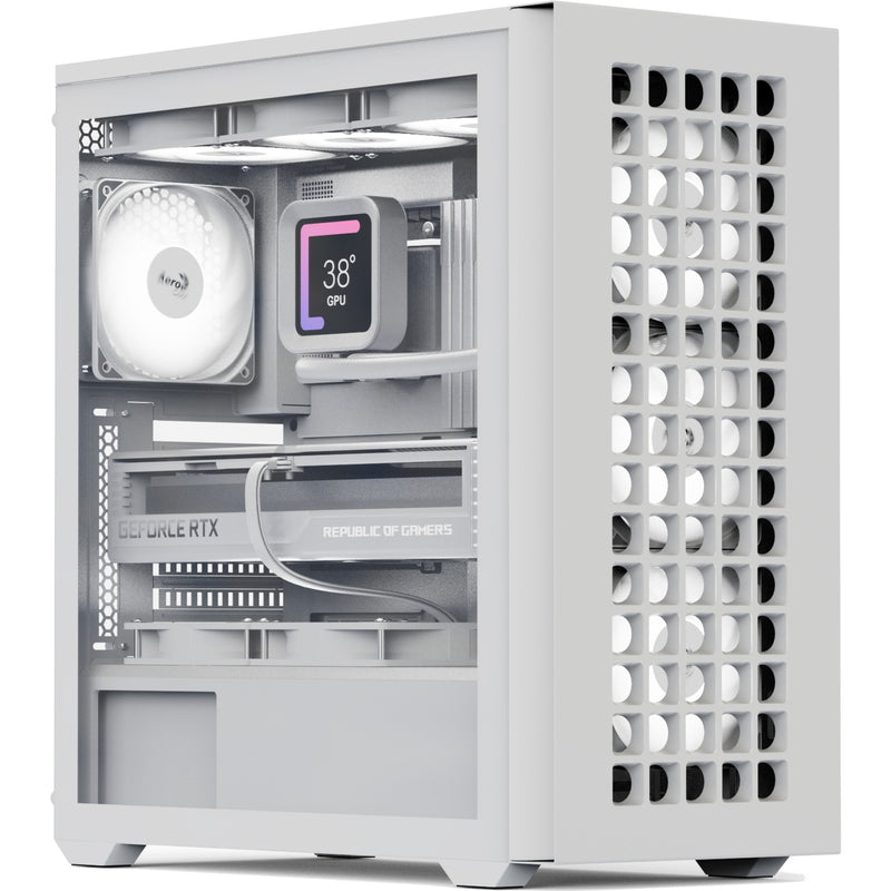 Afbeelding laden in galerijviewer, Aerocool b502a midi tower behuizing (wit | 2x usb-a | 1x usb-c | rgb)
