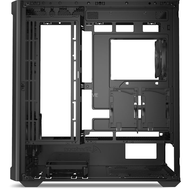 Afbeelding laden in galerijviewer, Sharkoon ak4w rgb strip midi tower behuizing (zwart | 2x usb-a | 1x usb-c | rgb | tempered glass)
