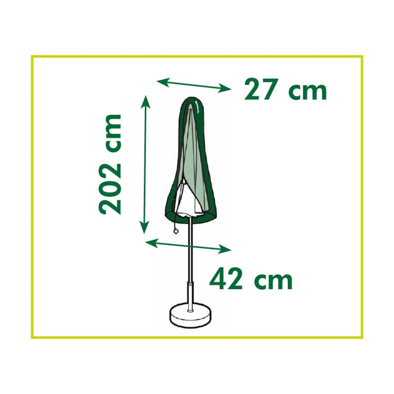 Afbeelding laden in galerijviewer, Nature tuinmeubelafdekhoes voor staande parasol (klein) afdekking (grijs, 6030616)
