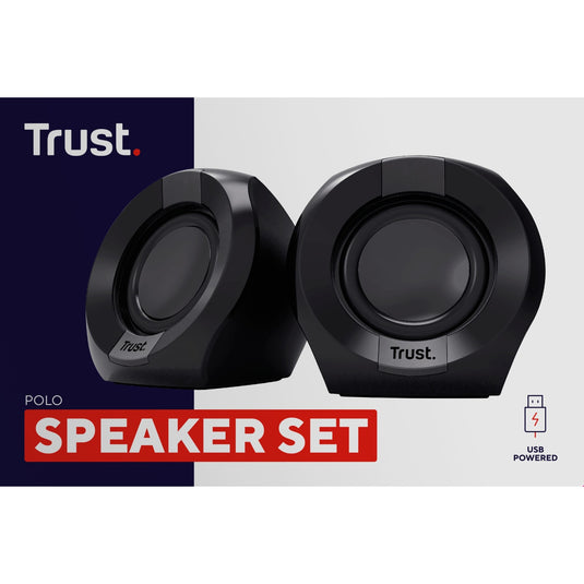 Trust polo 2.0 luidsprekerset pc-luidspreker (zwart)