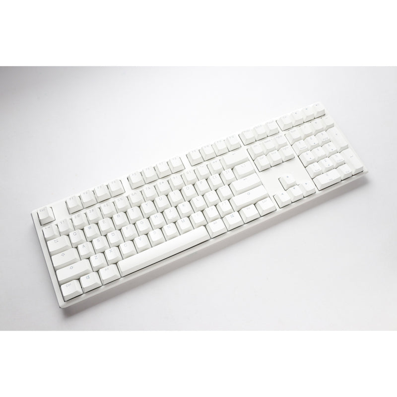Afbeelding laden in galerijviewer, Ducky one 3 classic pure white rgb mechanisch toetsenbord (wit, us lay-out (qwerty), cherry mx silent red, 100%, rgb led, double-shot pbt, hot-swappable, quack mechanics)
