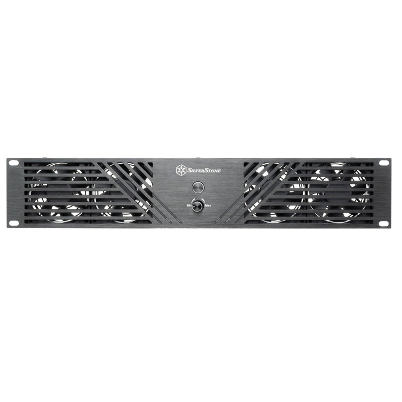 Afbeelding laden in galerijviewer, Silverstone rcp2b-480 case fans (zwart, 4 stuks, 80 x 80 x 25 mm, 2u externe fan module)
