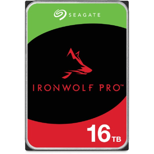 Seagate ironwolf pro 16 tb harde schijf (st16000nt001, sata 600, 24 7)