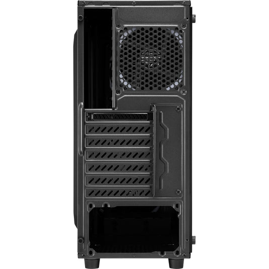 Sharkoon tg4m rgb midi tower behuizing (zwart | 2x usb-a | rgb | tempered glass)