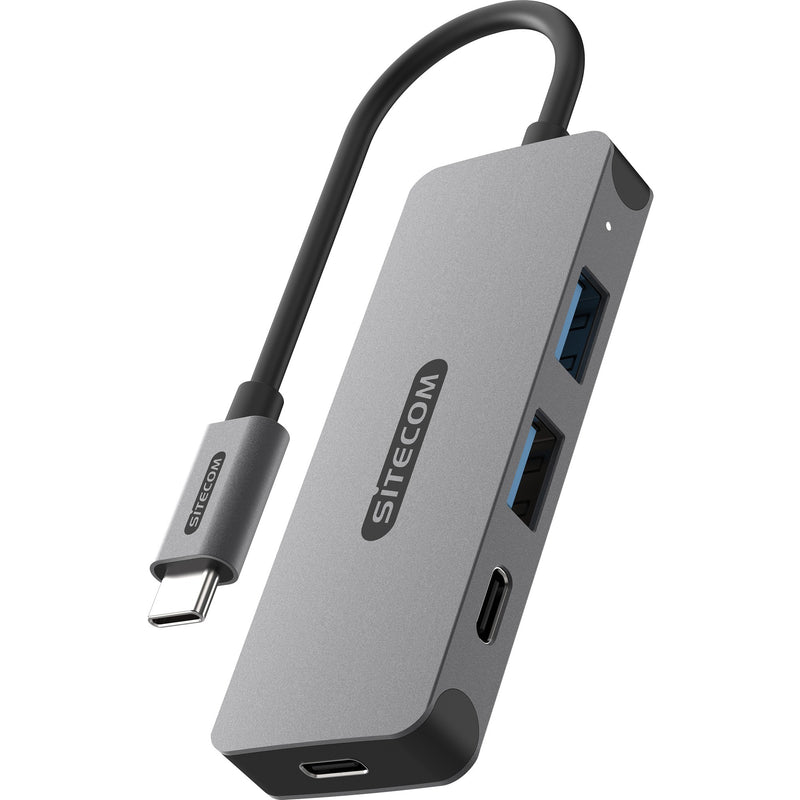 Afbeelding laden in galerijviewer, Sitecom usb-c naar 2x usb-a + 2x usb-c usb-hub (grijs)
