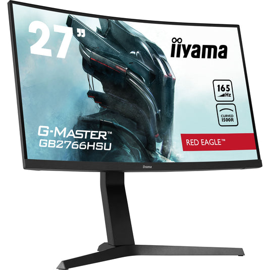Iiyama g-master red eagle gb2766hsu-b1 27 curved gaming monitor (zwart, 2x hdmi, displayport, 2x usb-a, usb-b, 165 hz)
