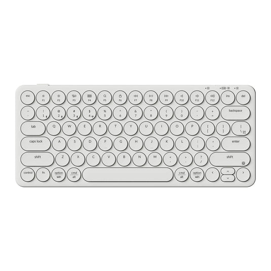 Keychron b3 pro-k8 toetsenbord (wit, us lay-out (qwerty), scissor switches, 75%, abs keycaps, 2.4 ghz | bluetooth | usb)