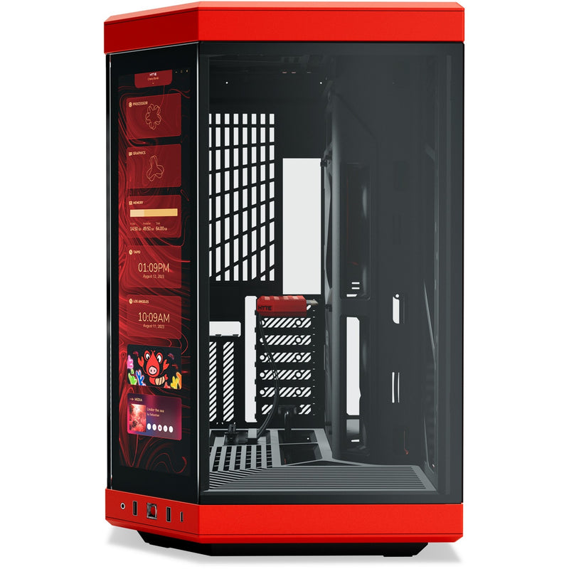 Afbeelding laden in galerijviewer, Hyte y70 touch infinite midi tower behuizing (zwart | 2x usb-a | 1x usb-c | tempered glass)
