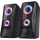Trust gxt 606 javv rgb verlichte 2.0 speakerset pc-luidspreker (zwart)