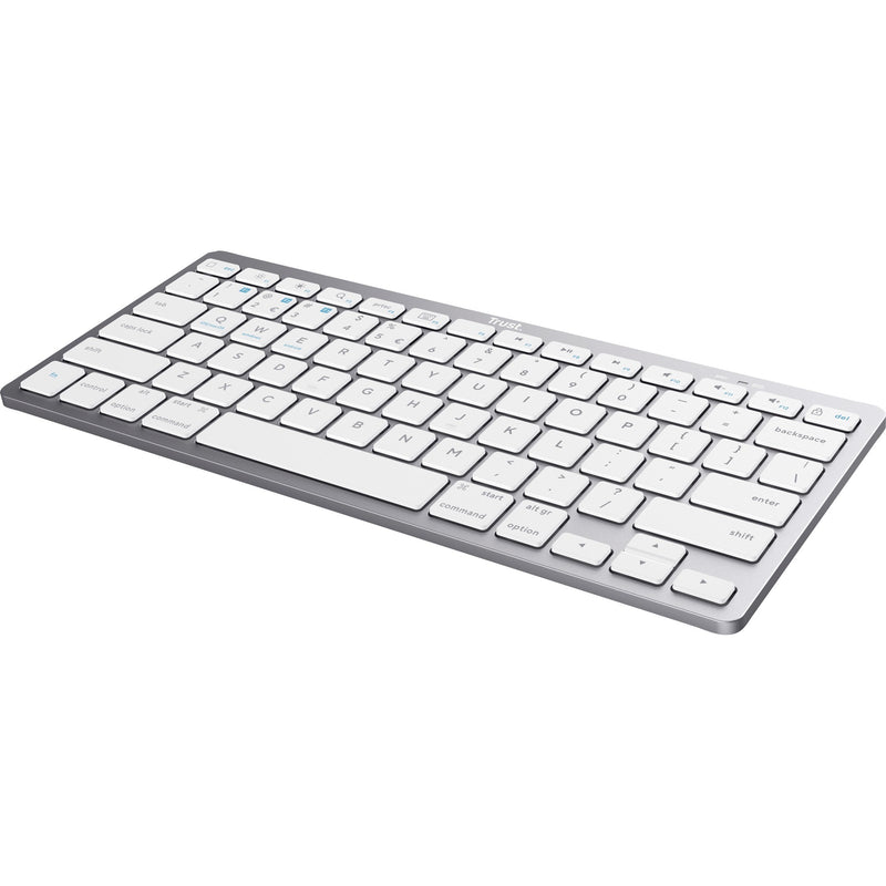 Afbeelding laden in galerijviewer, Trust wireless bluetooth keyboard (grijs, us lay-out (qwerty), scissor switches, 85%, bluetooth 4.0)
