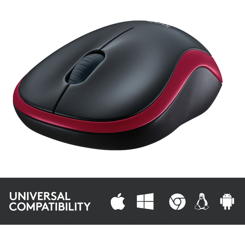 Afbeelding laden in galerijviewer, Logitech wireless mouse m185 (rood, retail)
