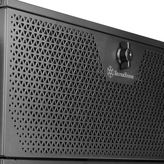 Silverstone rm44 rack behuizing (zwart | 4u | usb type-c | 2x 80mm casefan inbegrepen)