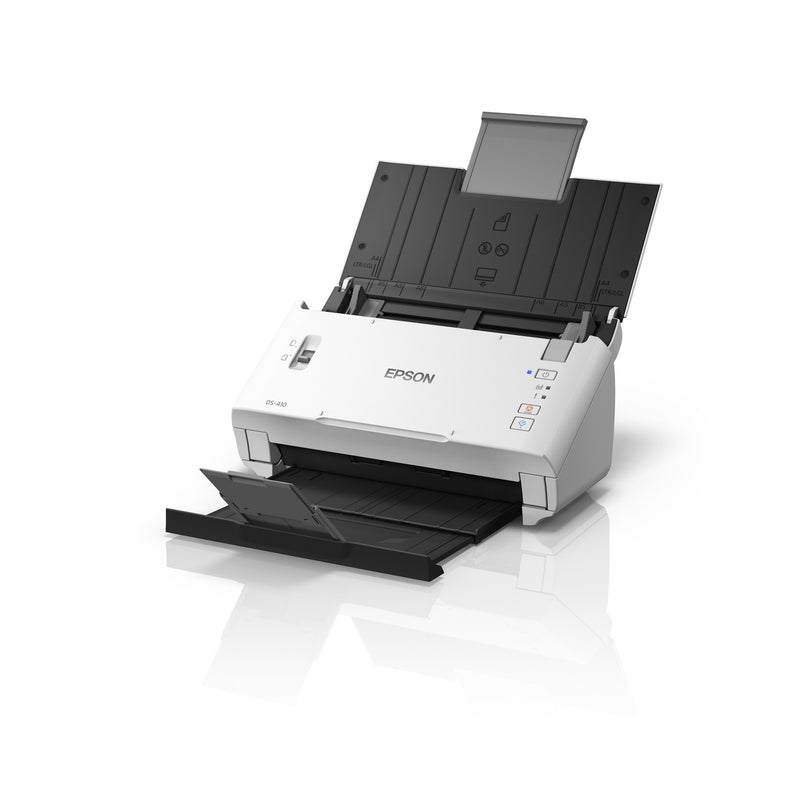 Afbeelding laden in galerijviewer, Epson workforce ds-410 feedscanner (wit zwart, usb 2.0)
