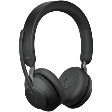 Jabra evolve2 65, ms stereo on-ear headset (zwart, microsoft teams, bluetooth)