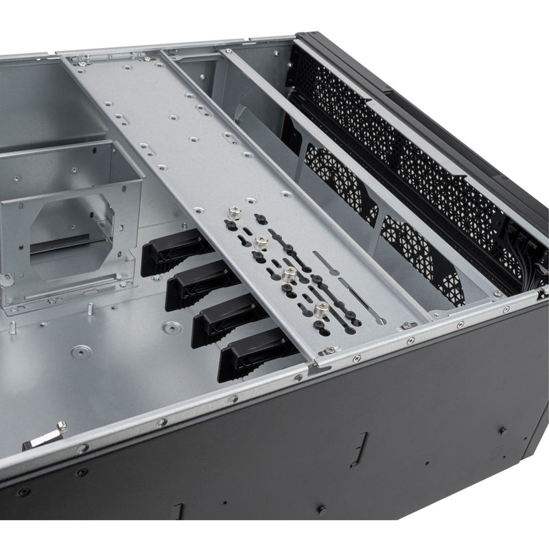 Afbeelding laden in galerijviewer, Silverstone rm52 server behuizing (zwart | 2x usb-a | 1x usb-c)
