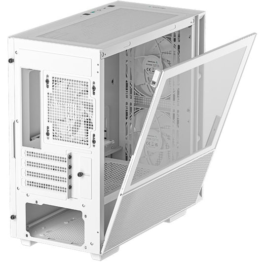 Deepcool ch360 mini tower behuizing (wit | 1x usb-a | 1x usb-c | rgb | window)