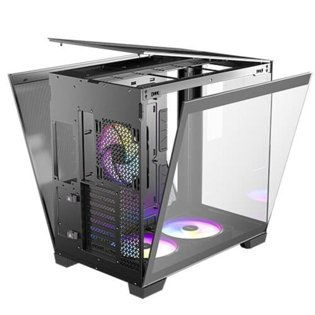 Afbeelding laden in galerijviewer, Antec c8 argb midi tower behuizing (zwart | 2x usb-a | 1x usb-c | tempered glass)
