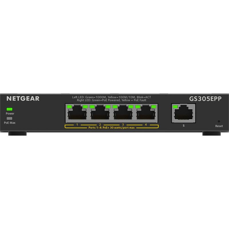 Afbeelding laden in galerijviewer, Abi schakelaar netgear gs305epp-100pes zwart
